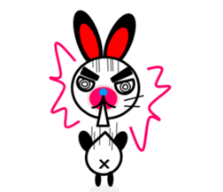 rabbit of a black ear. sticker #2050548