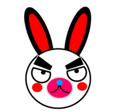 rabbit of a black ear. sticker #2050555