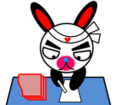 rabbit of a black ear. sticker #2050558