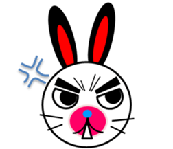 rabbit of a black ear. sticker #2050562