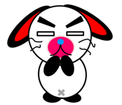 rabbit of a black ear. sticker #2050564