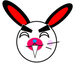 rabbit of a black ear. sticker #2050570