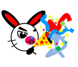 rabbit of a black ear. sticker #2050572