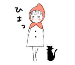 Little Red Riding Hood and Puu sticker #2050733