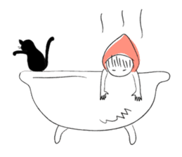 Little Red Riding Hood and Puu sticker #2050736