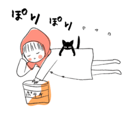 Little Red Riding Hood and Puu sticker #2050738