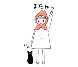 Little Red Riding Hood and Puu sticker #2050742