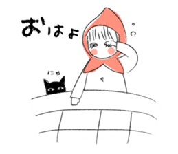 Little Red Riding Hood and Puu sticker #2050745
