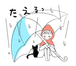 Little Red Riding Hood and Puu sticker #2050752