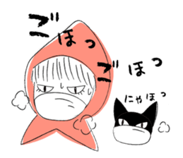 Little Red Riding Hood and Puu sticker #2050753