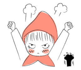 Little Red Riding Hood and Puu sticker #2050759