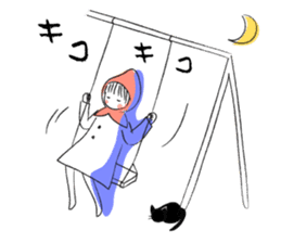 Little Red Riding Hood and Puu sticker #2050764