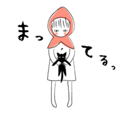 Little Red Riding Hood and Puu sticker #2050766