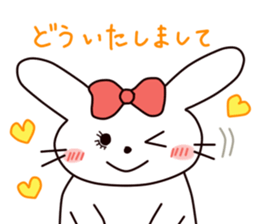 Ribbon of the rabbit 2 sticker #2050904