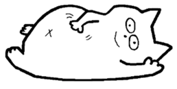 mr.cat and bear sticker #2051560