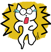 mr.cat and bear sticker #2051561