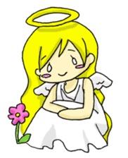 pretty angel & little devil sticker #2051593