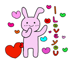 Rabbit's Heartwarming sticker #2052144