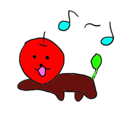 Apple-dog sticker #2052218