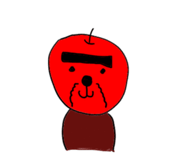 Apple-dog sticker #2052250