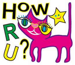 SHOCKING PINKiee the Cat <English Ver.1> sticker #2052414