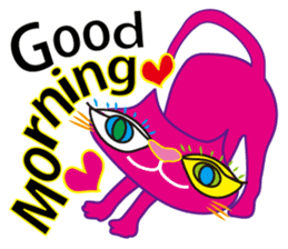 SHOCKING PINKiee the Cat <English Ver.1> sticker #2052416