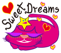 SHOCKING PINKiee the Cat <English Ver.1> sticker #2052418