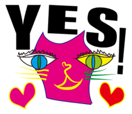 SHOCKING PINKiee the Cat <English Ver.1> sticker #2052420