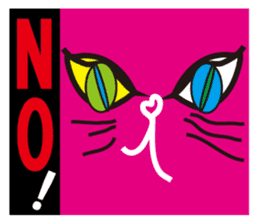 SHOCKING PINKiee the Cat <English Ver.1> sticker #2052421