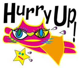 SHOCKING PINKiee the Cat <English Ver.1> sticker #2052426