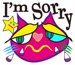 SHOCKING PINKiee the Cat <English Ver.1> sticker #2052433