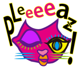 SHOCKING PINKiee the Cat <English Ver.1> sticker #2052434