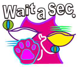 SHOCKING PINKiee the Cat <English Ver.1> sticker #2052435