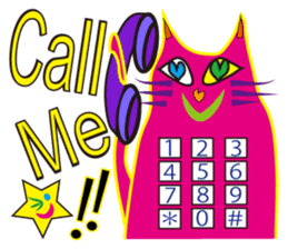 SHOCKING PINKiee the Cat <English Ver.1> sticker #2052437
