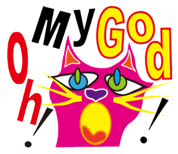 SHOCKING PINKiee the Cat <English Ver.1> sticker #2052438