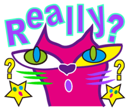 SHOCKING PINKiee the Cat <English Ver.1> sticker #2052439