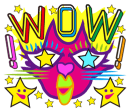 SHOCKING PINKiee the Cat <English Ver.1> sticker #2052444