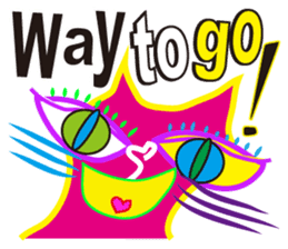 SHOCKING PINKiee the Cat <English Ver.1> sticker #2052445