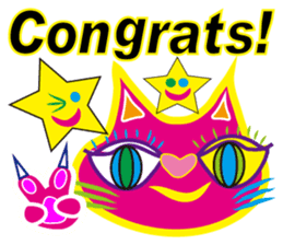 SHOCKING PINKiee the Cat <English Ver.1> sticker #2052446