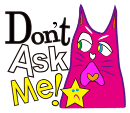 SHOCKING PINKiee the Cat <English Ver.1> sticker #2052449