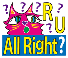 SHOCKING PINKiee the Cat <English Ver.1> sticker #2052450