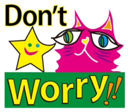 SHOCKING PINKiee the Cat <English Ver.1> sticker #2052451