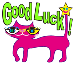 SHOCKING PINKiee the Cat <English Ver.1> sticker #2052452