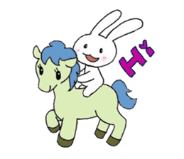 Happy rabbit Usako sticker #2052493
