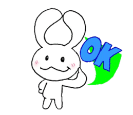 Happy rabbit Usako sticker #2052495