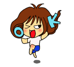 go go! girl sticker #2053218