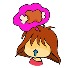 go go! girl sticker #2053221