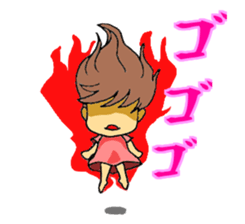 go go! girl sticker #2053228