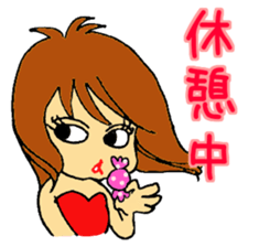 go go! girl sticker #2053232