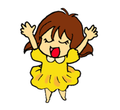 go go! girl sticker #2053235